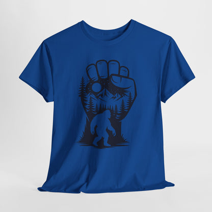 Bigfoot Forest Silhouette T-Shirt - Sasquatch Mountain Tee