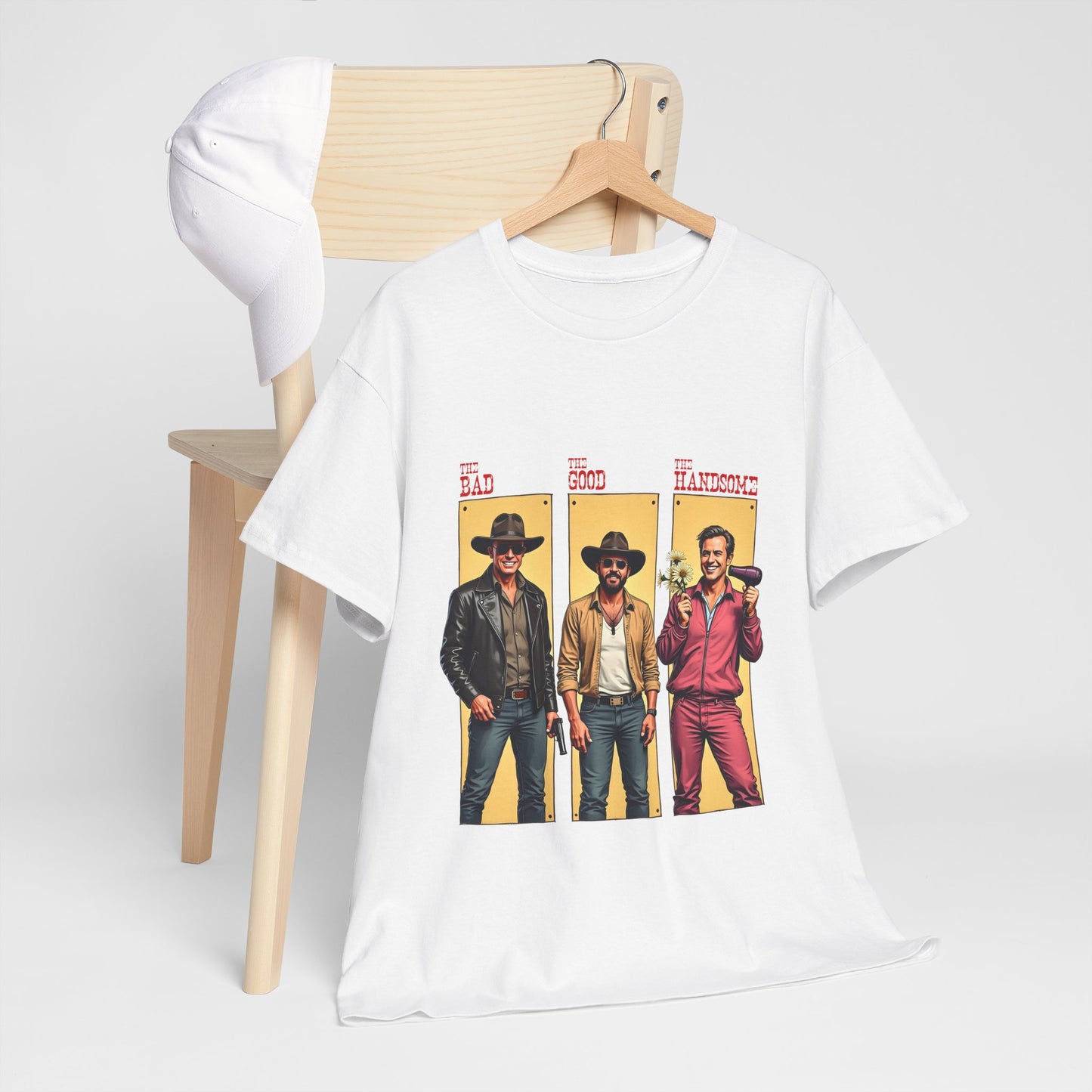 The Bad, The Good, The Handsome - Funny Western Parody T-Shirt