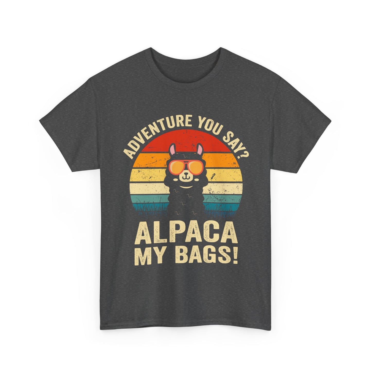 Alpaca My Bags T-Shirt - Funny Llama Travel Retro Sunset Tee