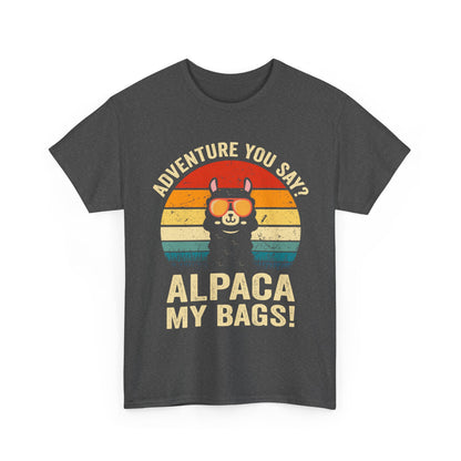 Alpaca My Bags T-Shirt - Funny Llama Travel Retro Sunset Tee