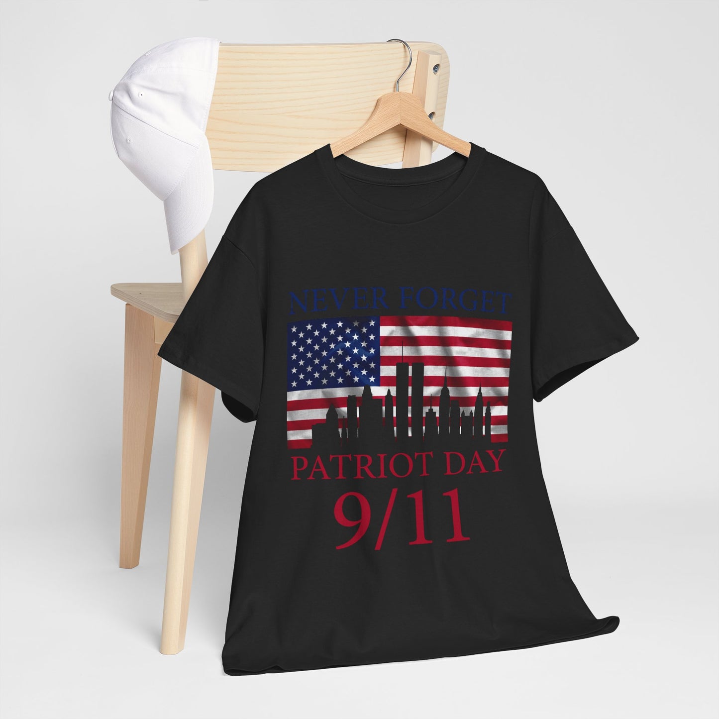 Patriot Day 9/11 T-Shirt - Never Forget American Flag NYC Memorial Tee