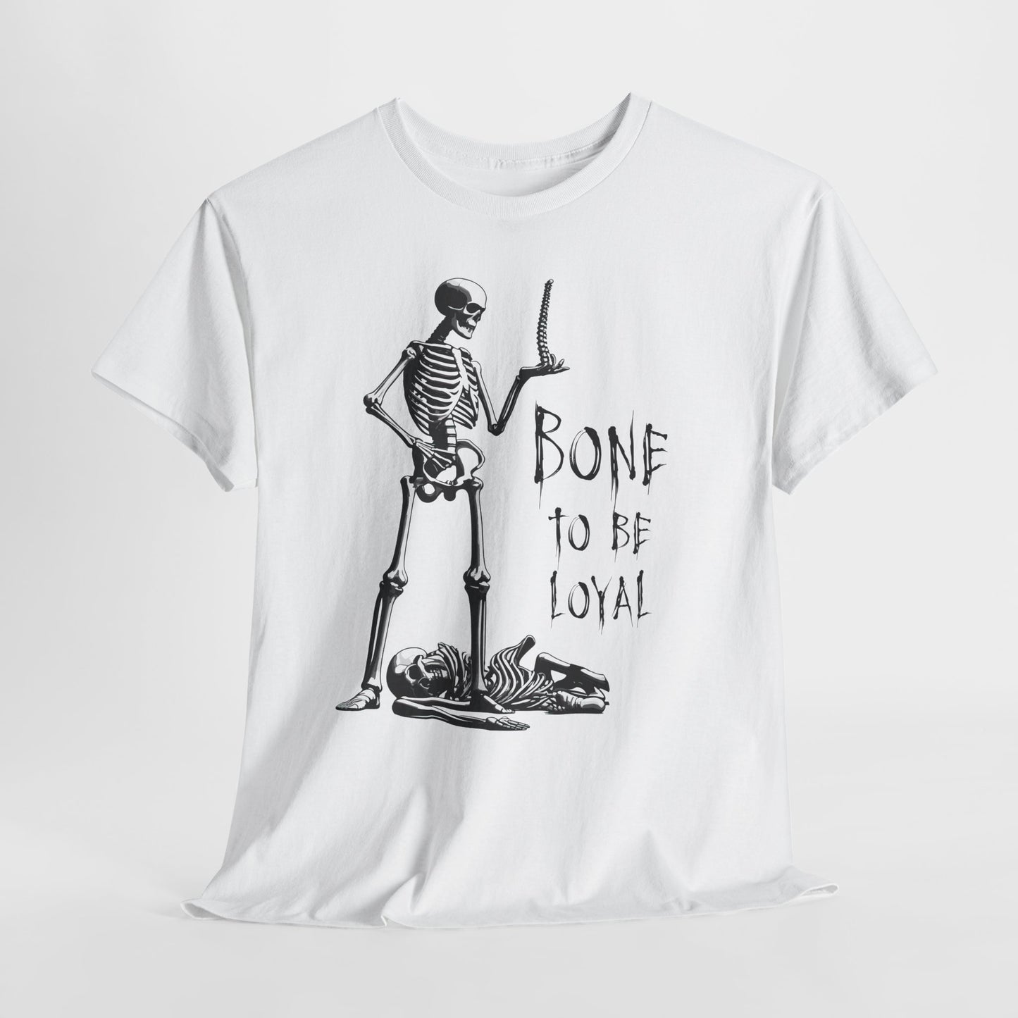 Skeleton Spine Pun T-Shirt - Funny Dark Humor Anatomy Tee