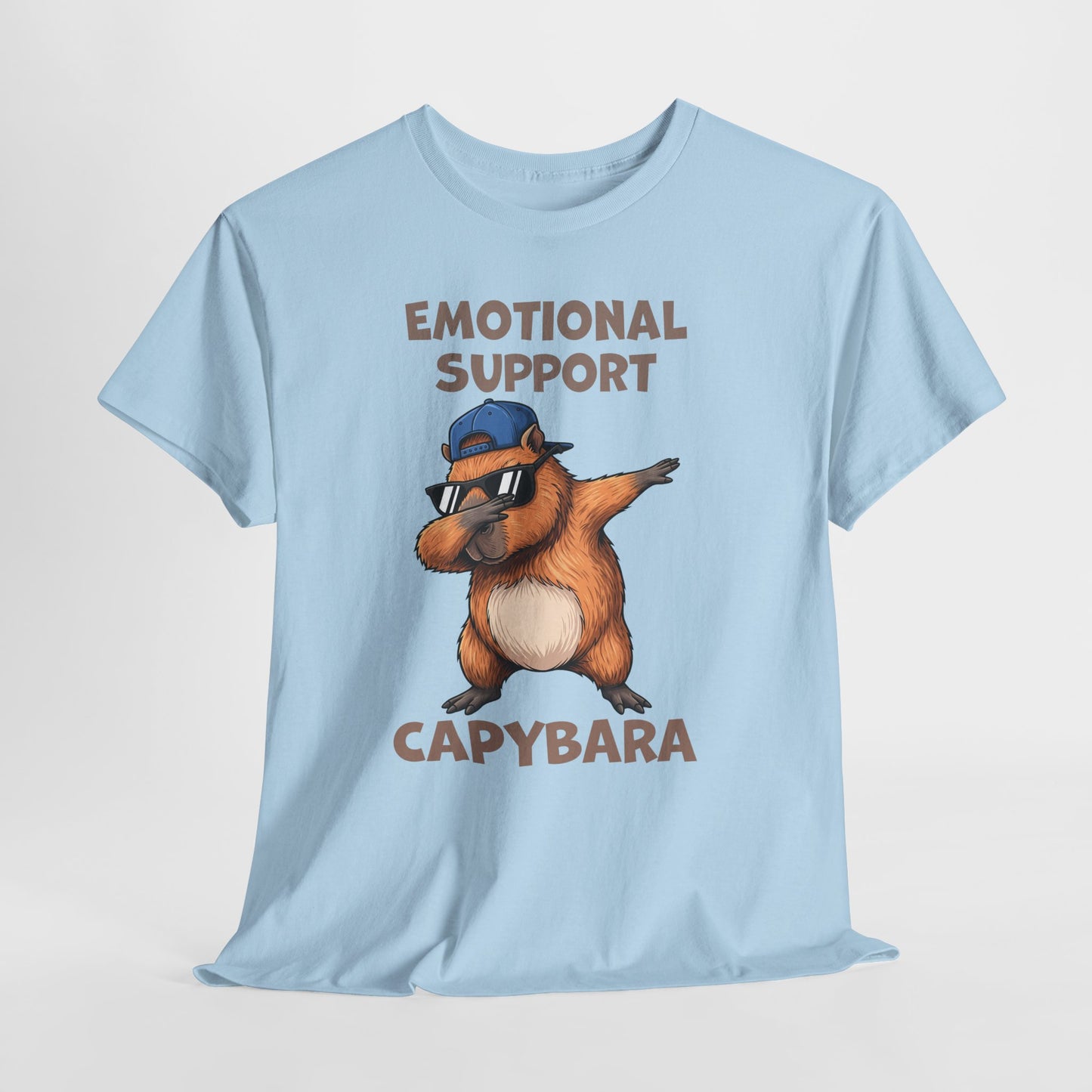 Emotional Support Capybara Shirt – Funny Dabbing Meme Animal Tee
