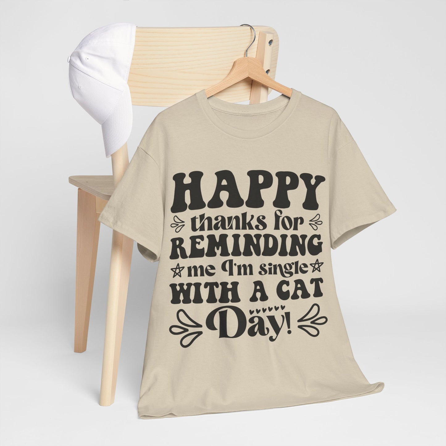 Cattitude Cat T-Shirt - Minimalist Sassy Line Art Tee
