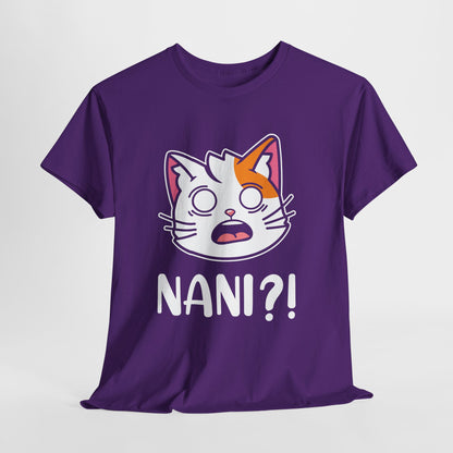 Anime Cat NANI?! Shirt - Kawaii Surprise Meme Tee