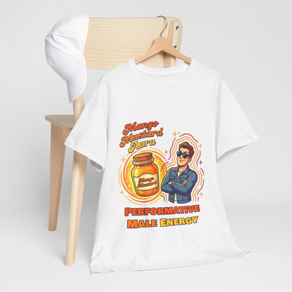 Mango Mustard Aura Shirt – Performative Male Energy Meme Tee