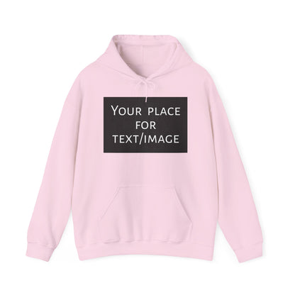 Bluza z kapturem z nadrukiem z przodu i/lub z tyłu – spersonalizowana bluza z tekstem lub obrazem, wyjątkowy prezent, spersonalizowana bluza unisex z kapturem na imprezy, logo i nie tylko