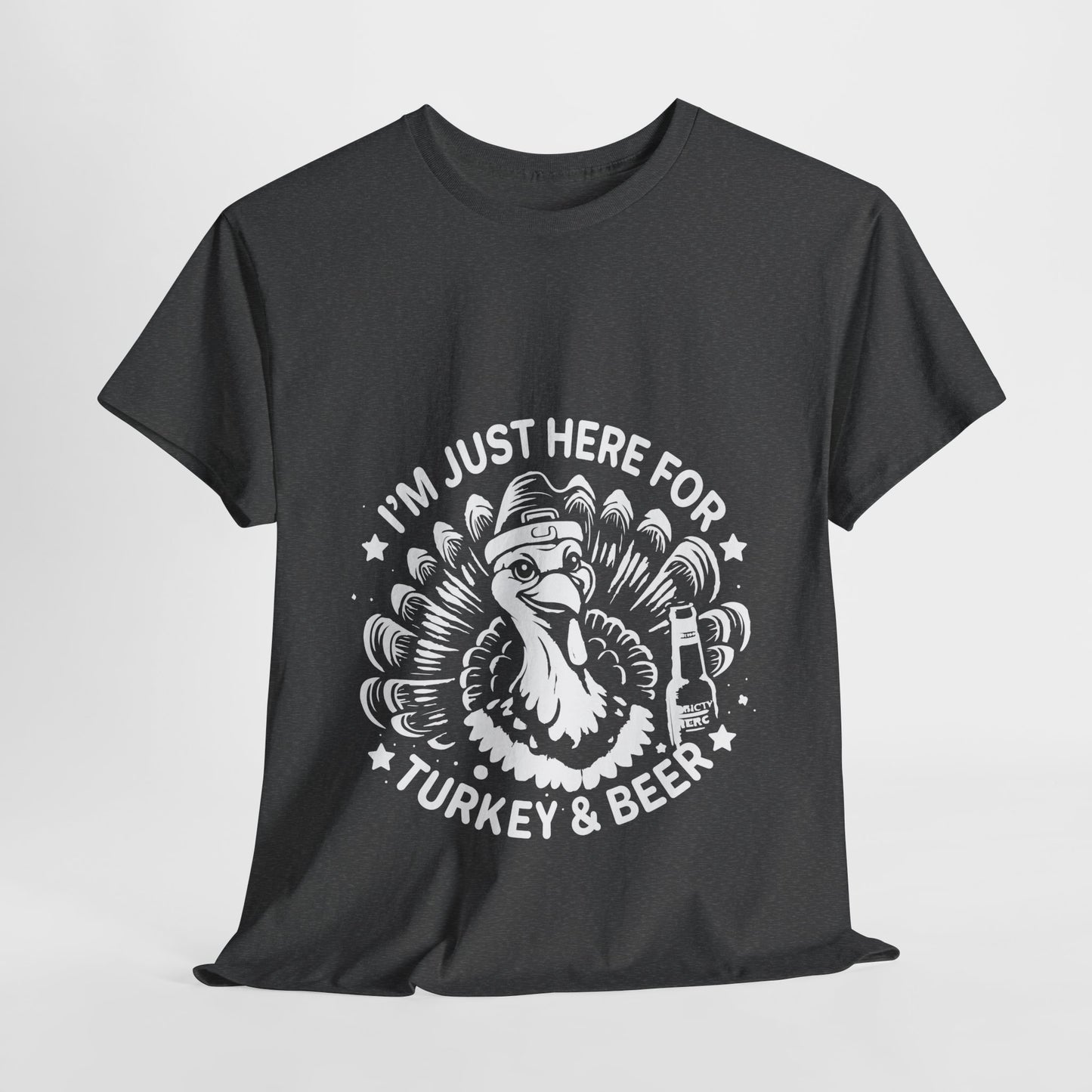 Turkey and Beer T-Shirt - Funny Thanksgiving Drinking Tee