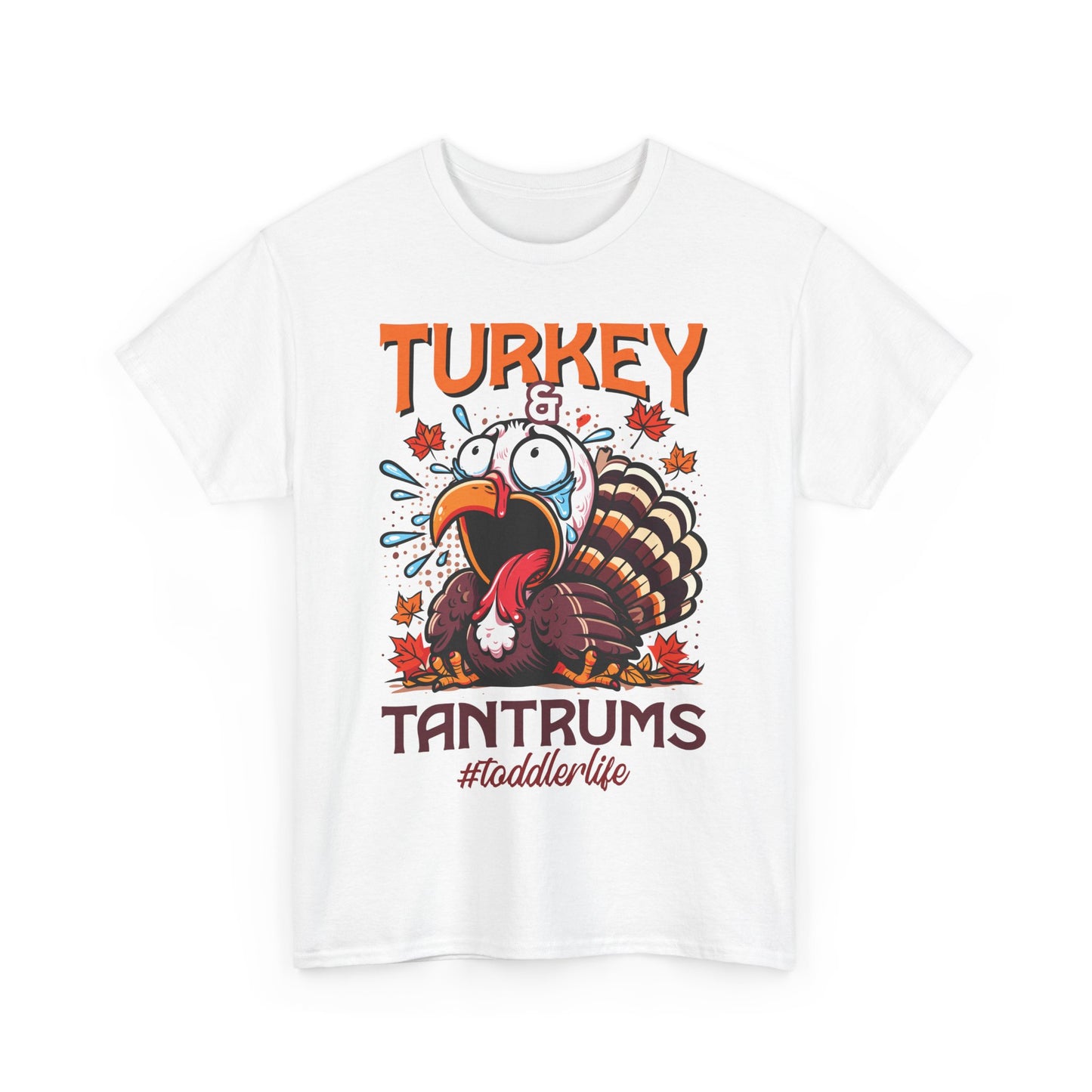 Turkey and Tantrums T-Shirt - Funny Thanksgiving Toddler Life Tee