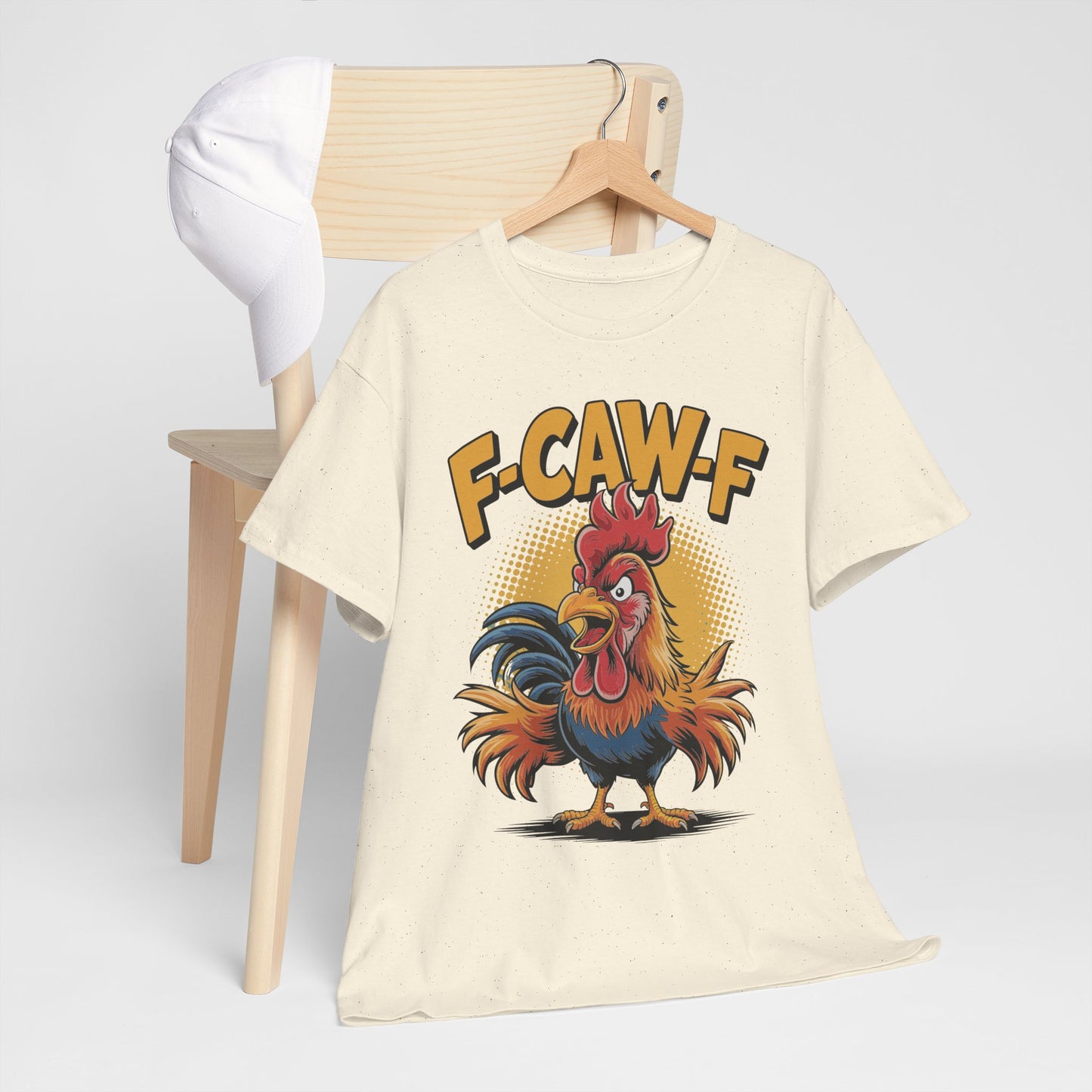 Rooster F-CAW-F Shirt - Funny Chicken Farm Pun Tee