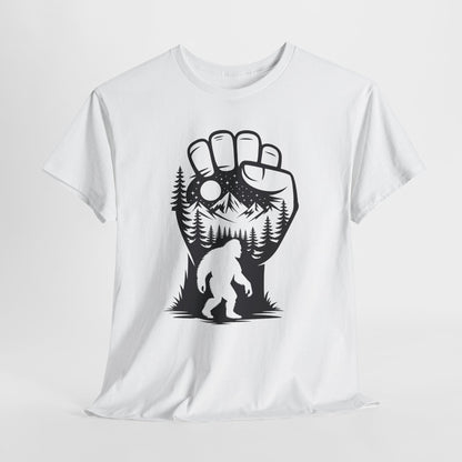 Bigfoot Forest Silhouette T-Shirt - Sasquatch Mountain Tee
