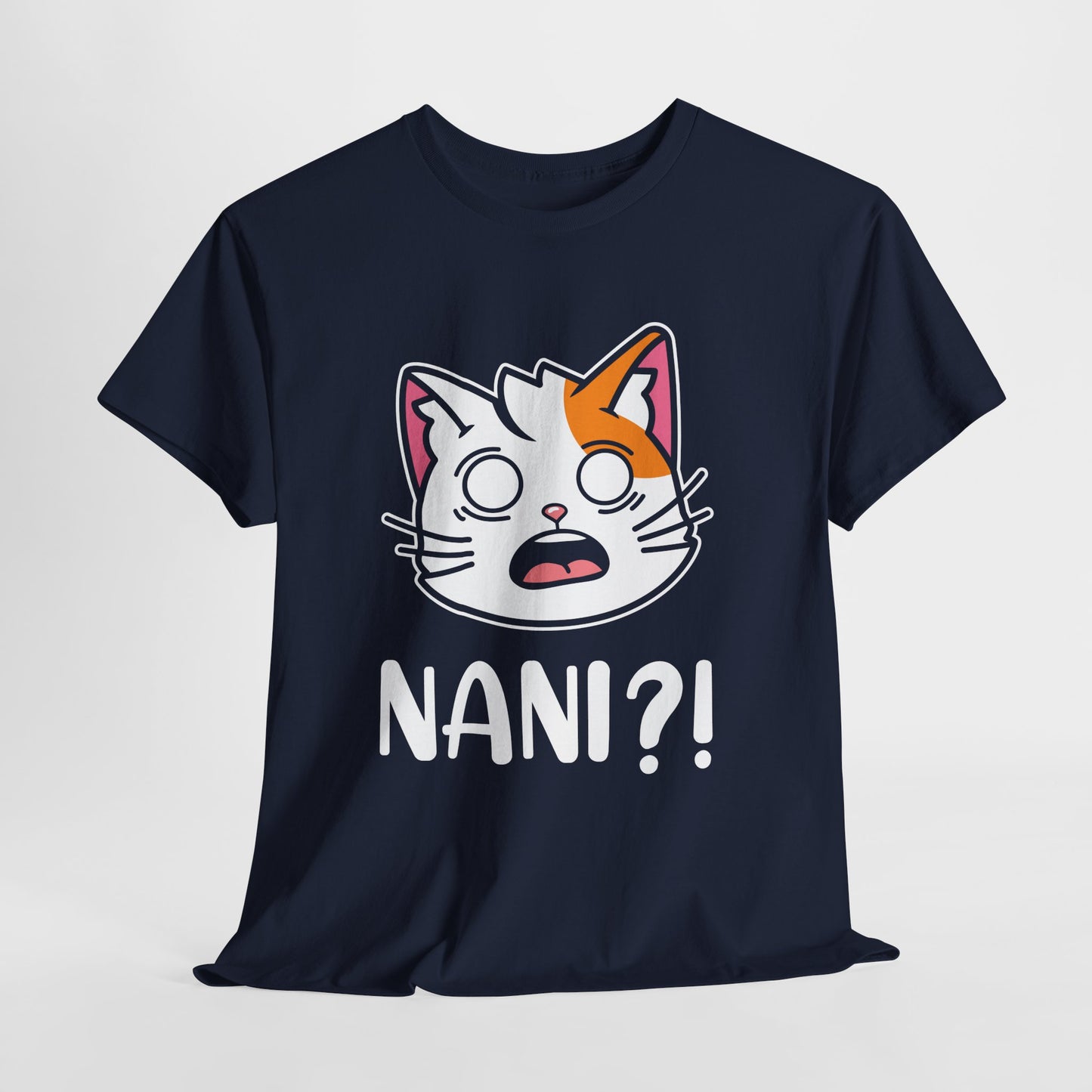 Anime Cat NANI?! Shirt - Kawaii Surprise Meme Tee