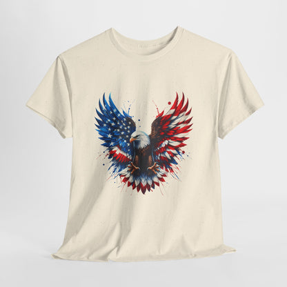 Patriotic Eagle Shirt - Bald Eagle Flag Wings Tee
