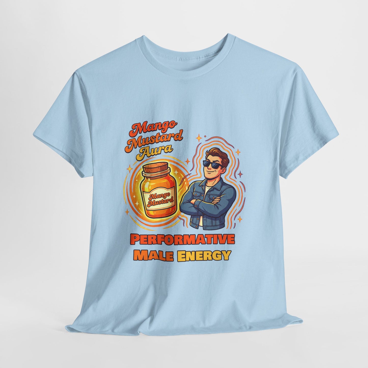 Mango Mustard Aura Shirt – Performative Male Energy Meme Tee
