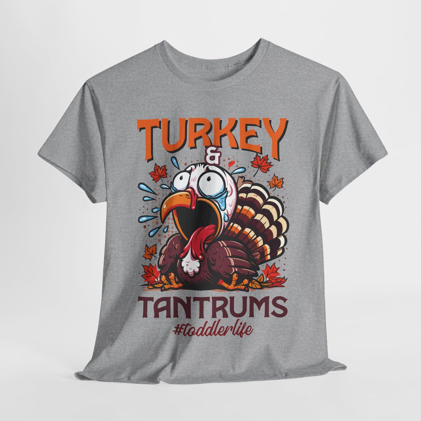 Turkey and Tantrums T-Shirt - Funny Thanksgiving Toddler Life Tee