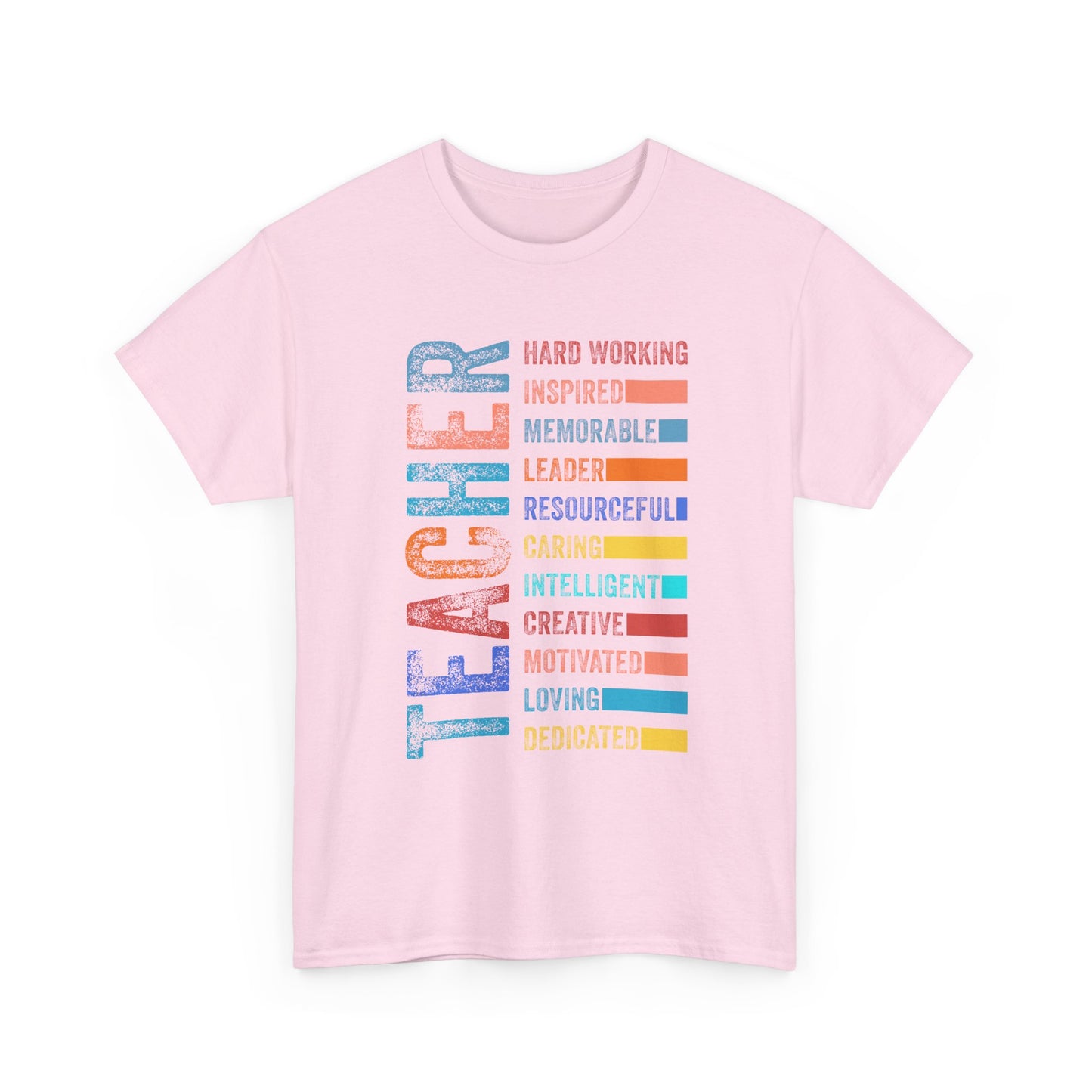TEACHER Acronym Shirt - Colorful Back to School Gift for Teachers, Appreciation Tee, Educator Staff T-Shirt