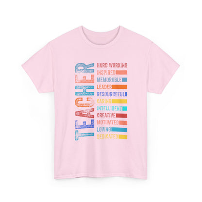 TEACHER Acronym Shirt - Colorful Back to School Gift for Teachers, Appreciation Tee, Educator Staff T-Shirt