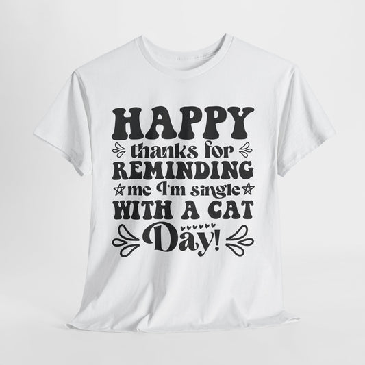 Cattitude Cat T-Shirt - Minimalist Sassy Line Art Tee