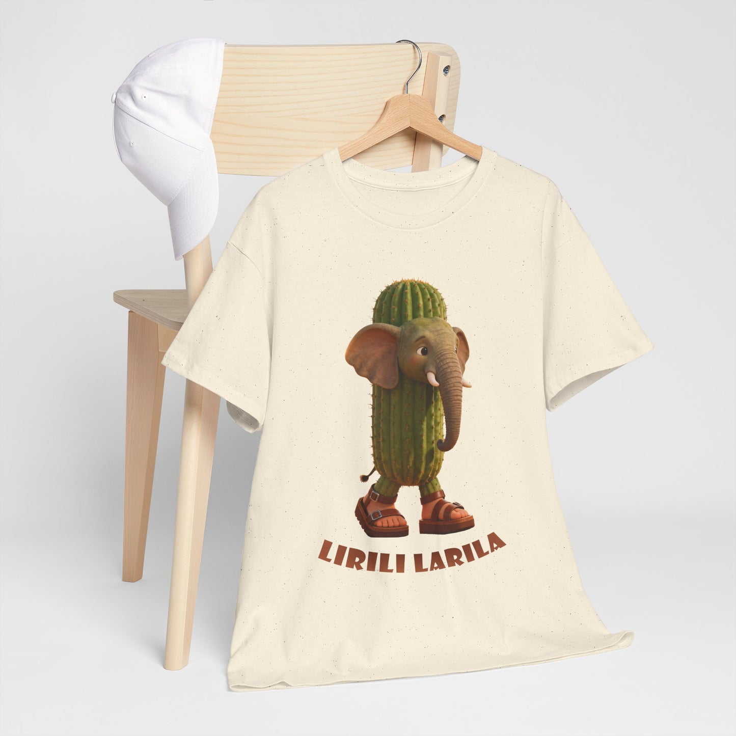 Lirili Larila Shirt – Funny Elephant Cactus Hybrid Tee