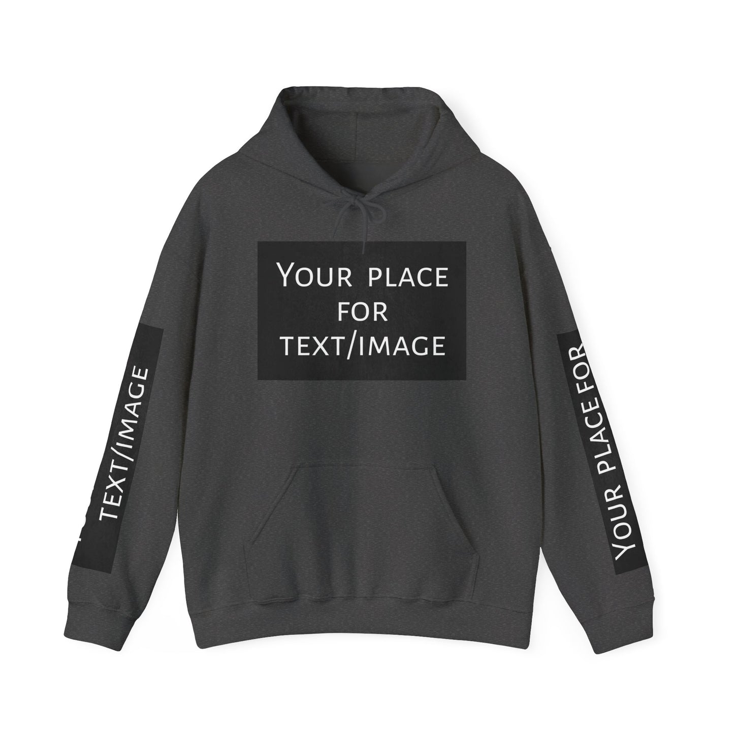 Bluza z kapturem z nadrukiem lub obrazkiem – personalizowana bluza z 4 stron, pomysł na prezent, nadruk z przodu, z tyłu i na rękawach, unisex