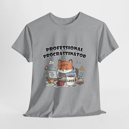 T-Shirt für professionelle Aufschieber – Lustiges Kawaii-Katzen-Pastell-T-Shirt
