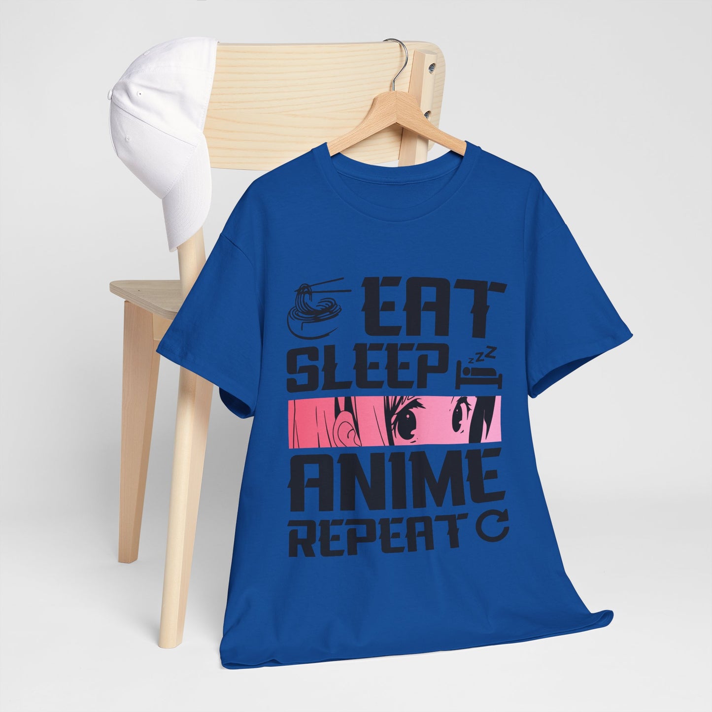 Eat Sleep Anime Repeat Shirt - Otaku Routine Tee