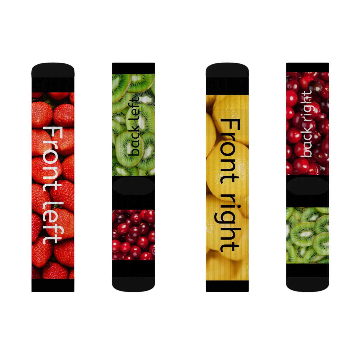 Personalisierte Socken mit Allover-Print, individuellem Namen oder Foto (Sublimationsdruck) – Geschenk