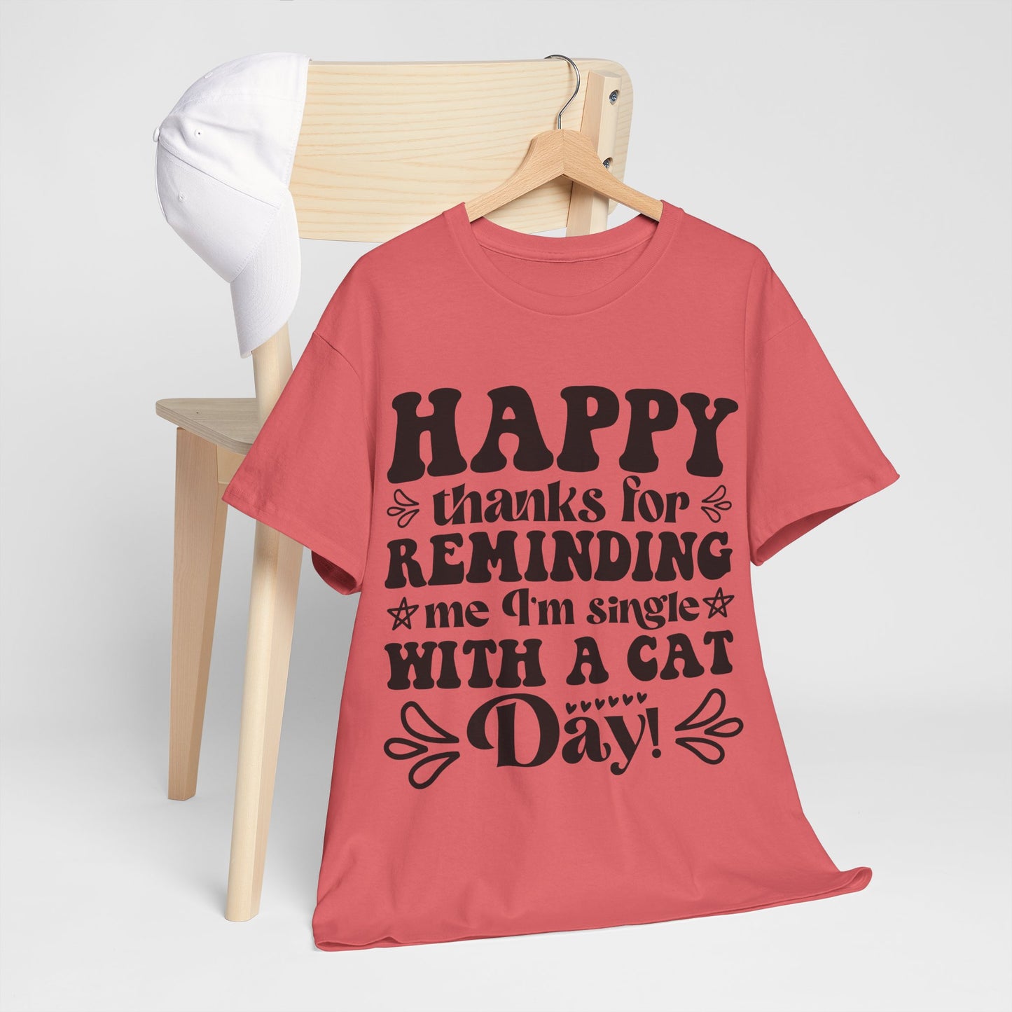 Cattitude Cat T-Shirt - Minimalist Sassy Line Art Tee