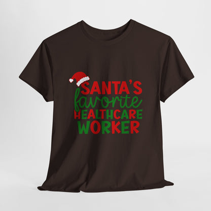 Santa’s Favorite Healthcare Worker Shirt - Christmas Medical Humor Tee