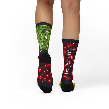 Personalisierte Socken mit Allover-Print, individuellem Namen oder Foto (Sublimationsdruck) – Geschenk