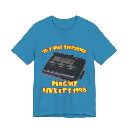 Ping Me Like It's 1996 T-Shirt - Retro Pager Tee