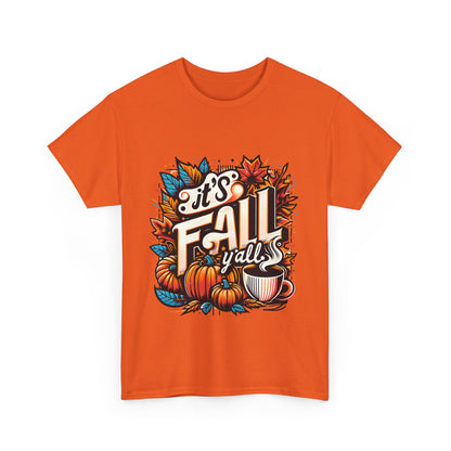 It’s Fall Y’all T-Shirt - Pumpkin Spice Autumn Coffee Lover Tee