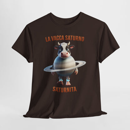 La Vacca Saturno Shirt – Cute Saturn Cow Funny Space Meme Tee
