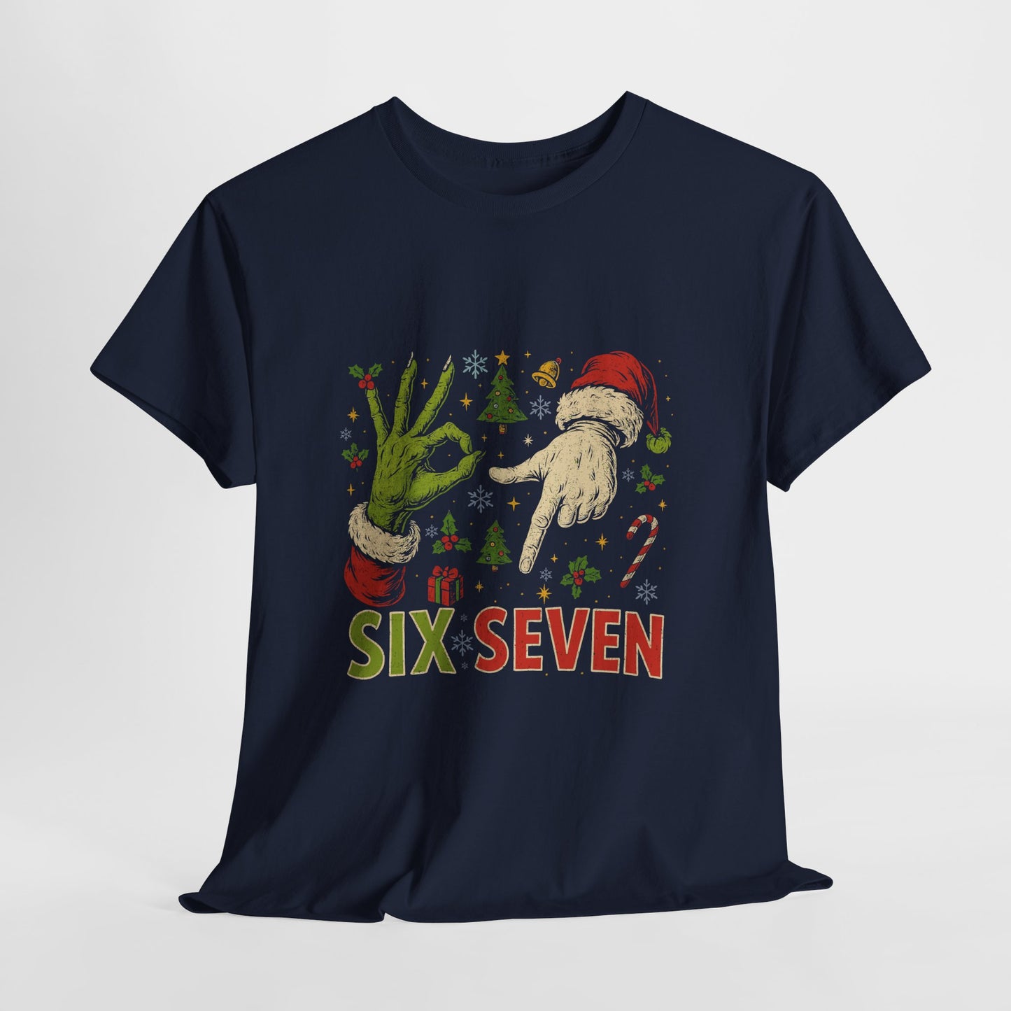 67 Weihnachts-Meme-Shirt – T-Shirt mit frechem Weihnachts-Handzeichen