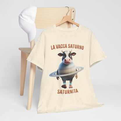 La Vacca Saturno Shirt – Cute Saturn Cow Funny Space Meme Tee