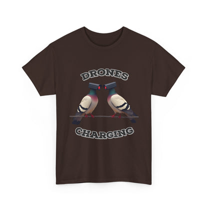 Drohnen laden Shirt - Lustiges Taubenkamera-Meme-T-Shirt
