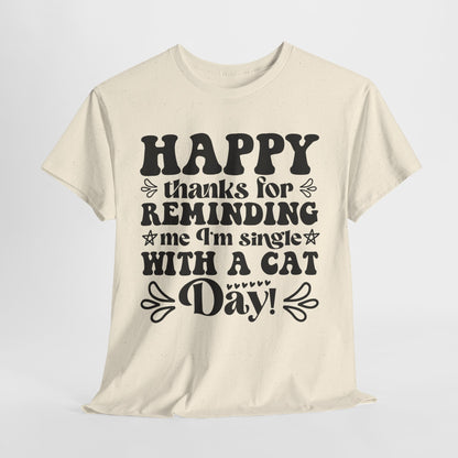 Cattitude Cat T-Shirt - Minimalist Sassy Line Art Tee