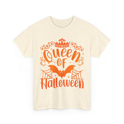 Queen of Halloween T-Shirt - Gothic Spider Web Crown Tee