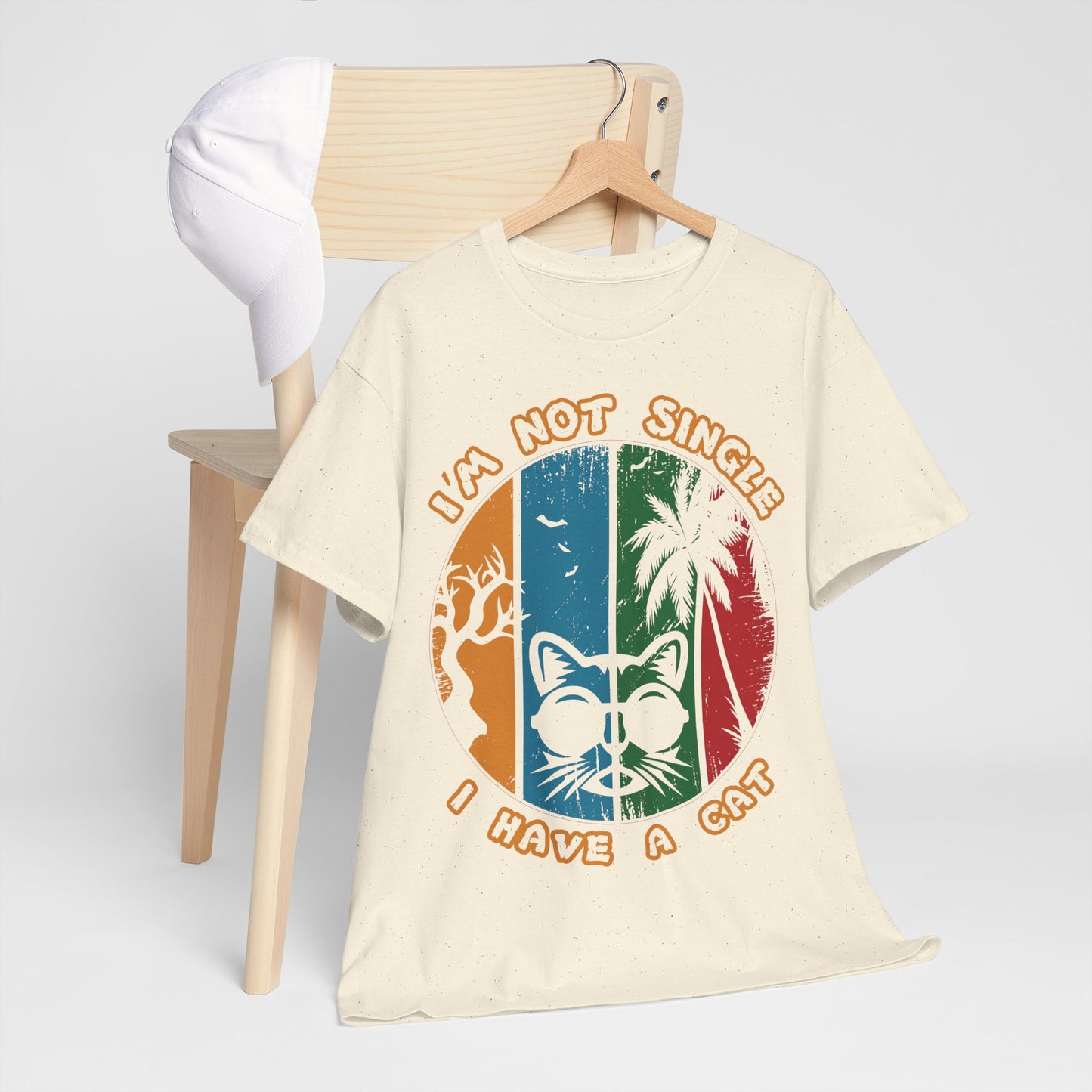 I’m Not Single I Have a Cat Shirt - Retro Funny Cat Tee
