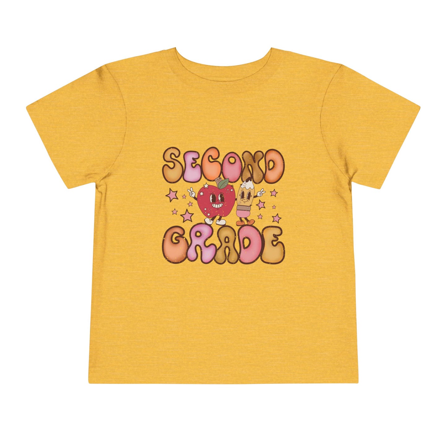 Second Grade Bubble Letters T-Shirt | Cute Retro Kawaii Back to School Kids Tee