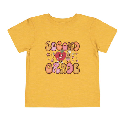 Second Grade Bubble Letters T-Shirt | Cute Retro Kawaii Back to School Kids Tee