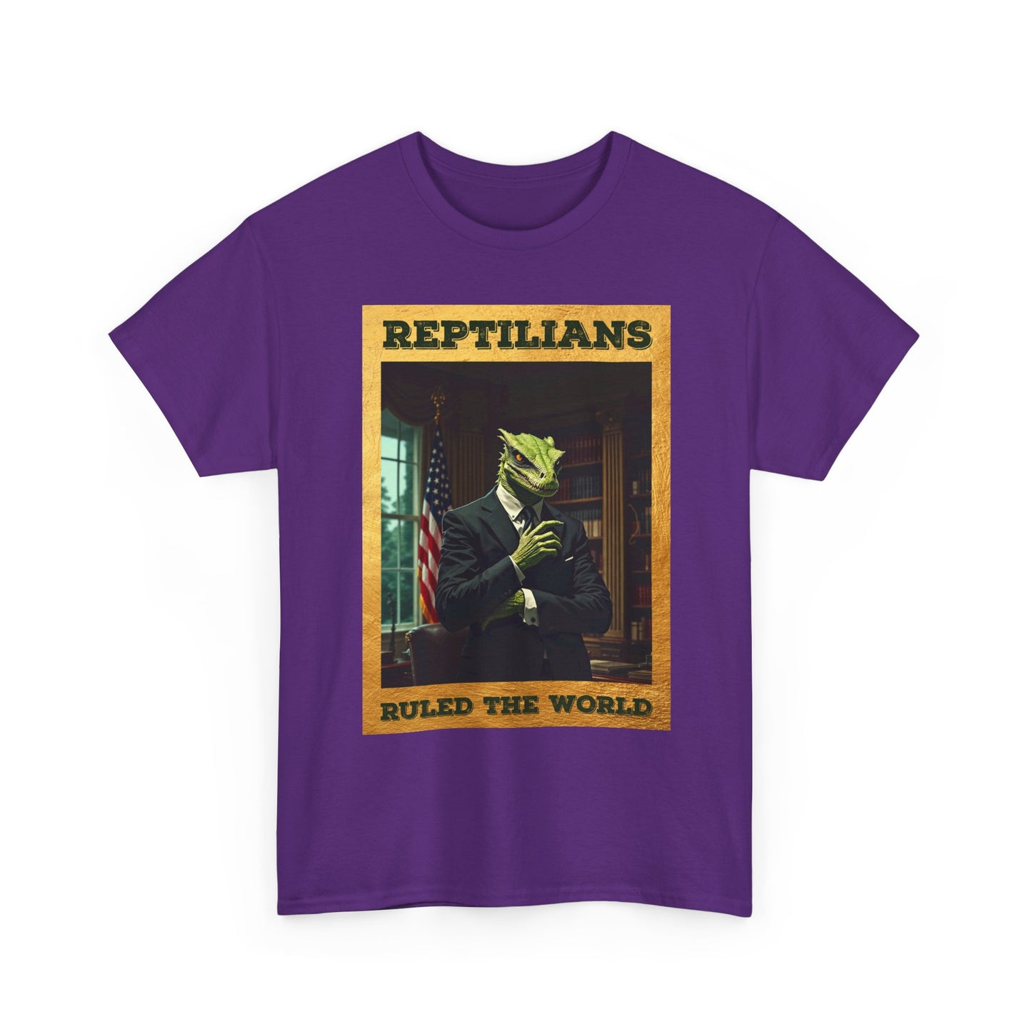 Reptilians Ruled the World Shirt - Reptilian Meme Satire Tee