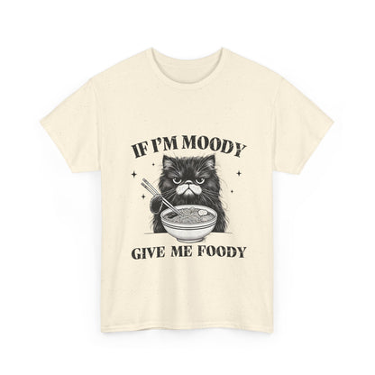 Grumpy Ramen Cat T-Shirt - Moody Kitty Noodles Tee