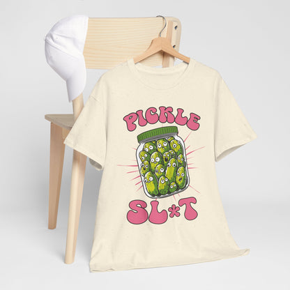 Pickle Lover Funny Shirt - Spicy Pickle Jar Graphic Tee for Women, Sarcastic Adult Humor Gift, Foodie Party T-Shirt