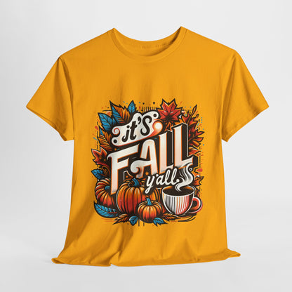 It’s Fall Y’all T-Shirt - Pumpkin Spice Autumn Coffee Lover Tee
