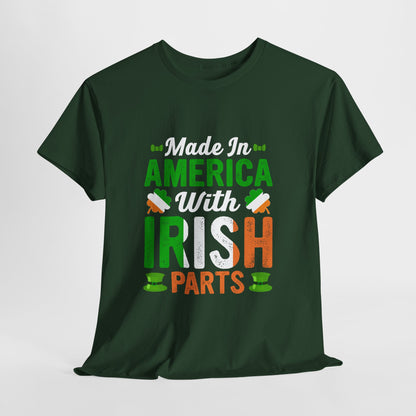 Made in America with Irish Parts Shirt - Irish American Tee
