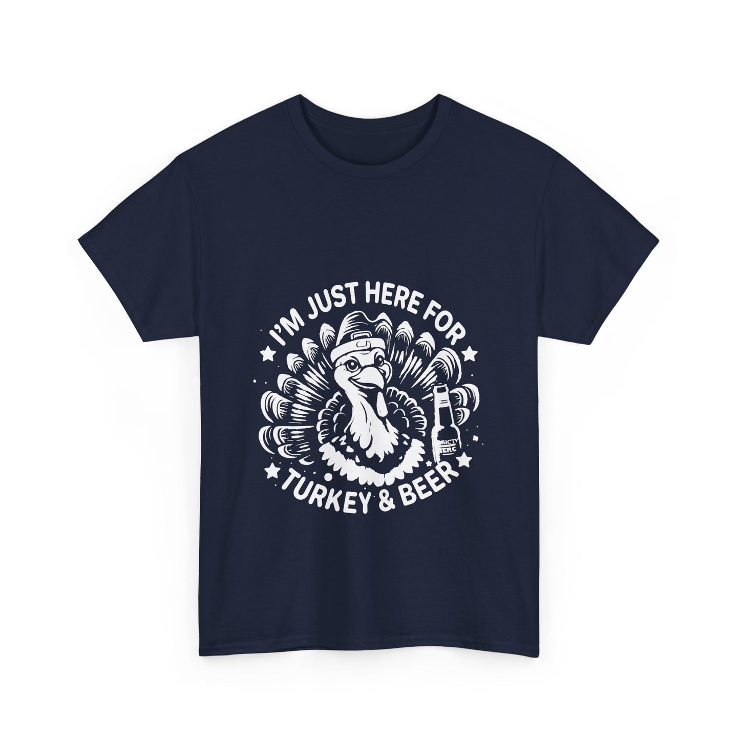 Turkey and Beer T-Shirt - Funny Thanksgiving Drinking Tee