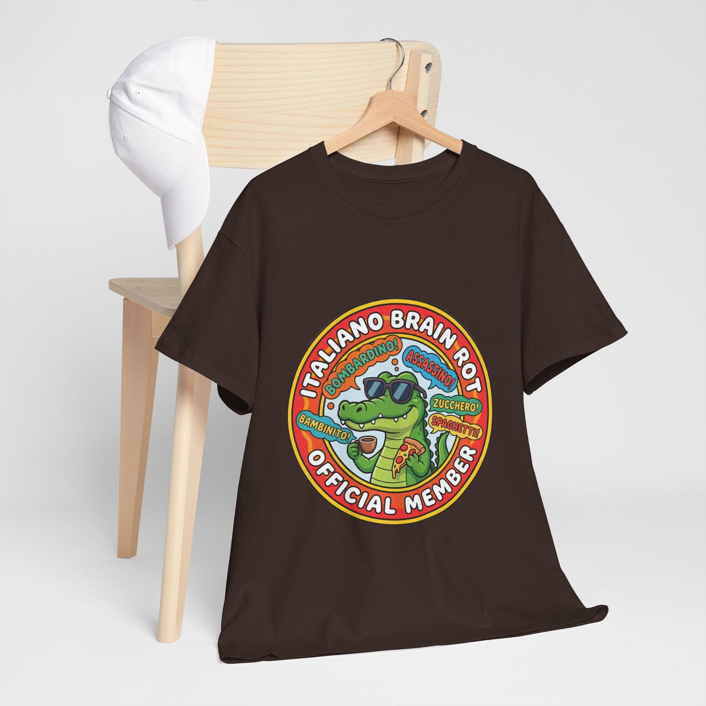 Italiano Brain Rot Shirt – Bombardino Crocodile Meme Tee, Absurd Humour T-Shirt