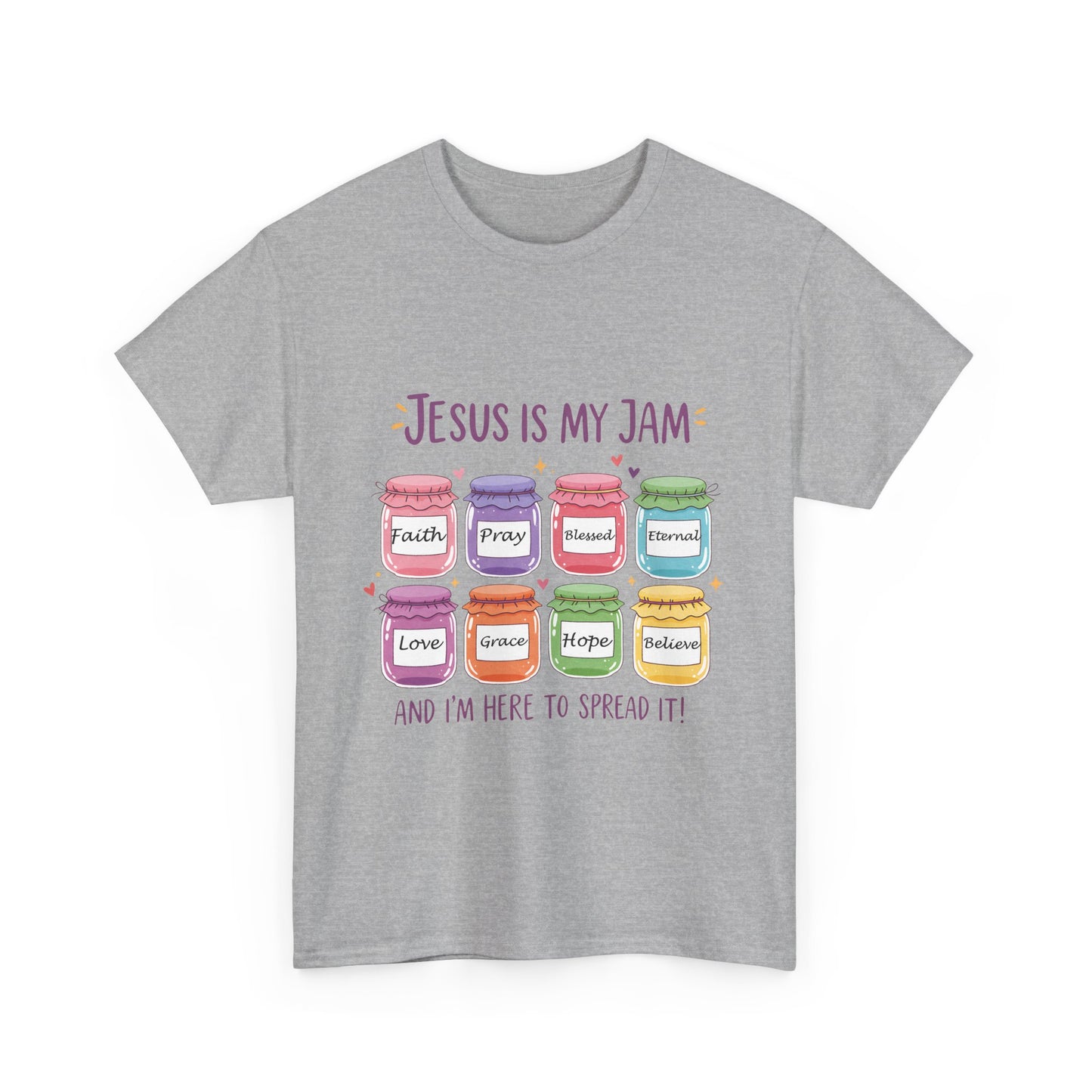 Jesus Is My Jam Shirt - Cute Christian Pun T-Shirt, Faith and Love Graphic Tee, Religious Humor Gift for Women & Men
