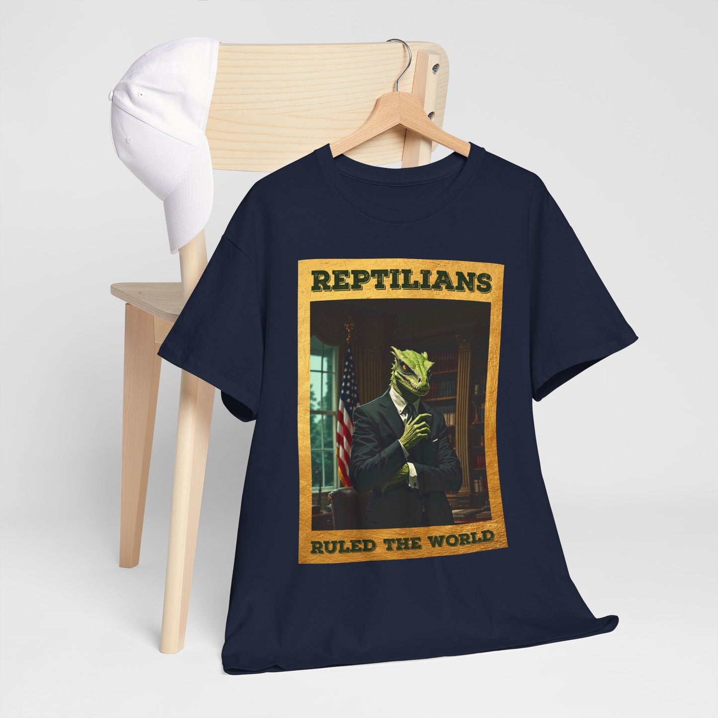 Reptilians Ruled the World Shirt - Reptilian Meme Satire Tee